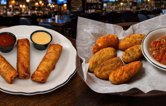 Enjoy two egg rolls and jalapeño poppers with salsa at our Downtown Red Wing MN restaurant.